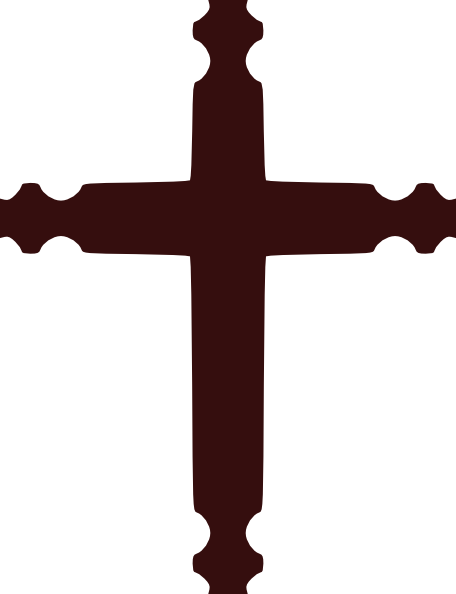 456x594 Brown Cross Clip Art