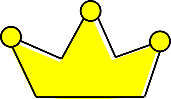 600x347 Simple Yellow Prince Crown Clipart