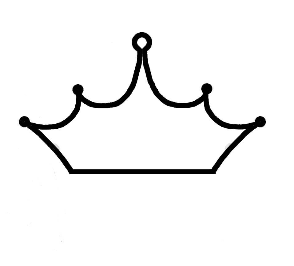 minimalist drawing crown