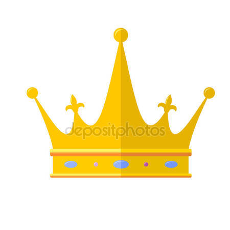 450x450 Royal Crown Flat Icon, Isolated On White Background. Outline Icon
