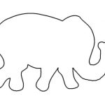 150x150 Simple Elephant Pattern. Use The Printable Outline Crafts