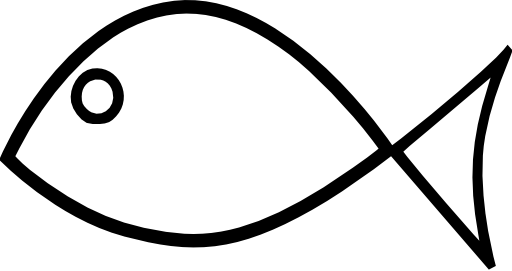 512x271 Simple Fish Outline