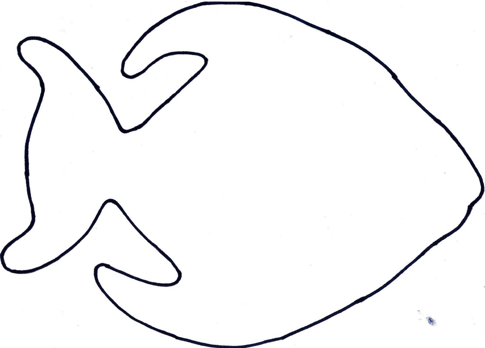 1600x1149 Simple Fish Outline Clipart