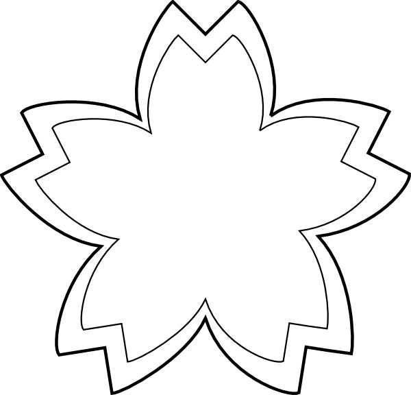 600x576 Simple Flower Clipart