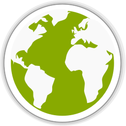 256x256 Midori Globe Icon Simple Iconset Kxmylo
