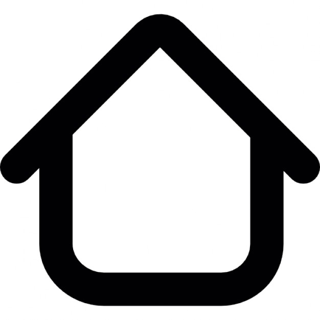626x626 Simple House Outline Icons Free Download