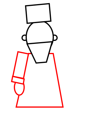 350x400 Drawing A Cartoon King