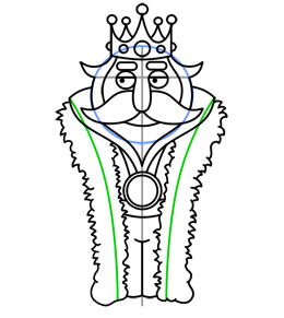 260x291 Cartoon King Step By Step Drawing Lesson