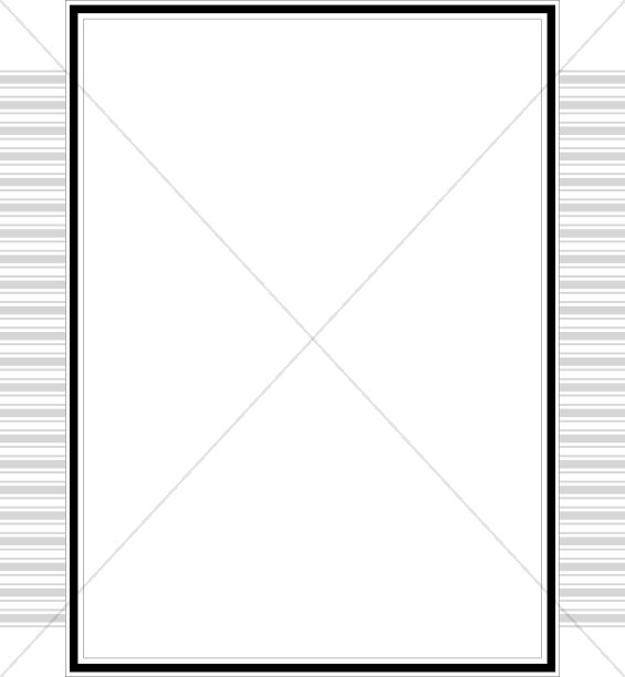 565x612 Simple Border With Gray Stacked Bars Line Borders