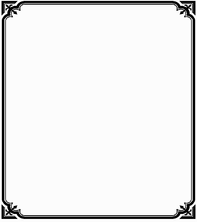 640x720 Simple Line Border Clipart