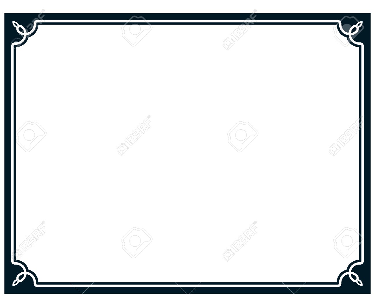1300x1064 Border Frame Line Deco Vector Label Simple Royalty Free Cliparts