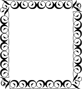 276x298 Decorative Border Clip Art