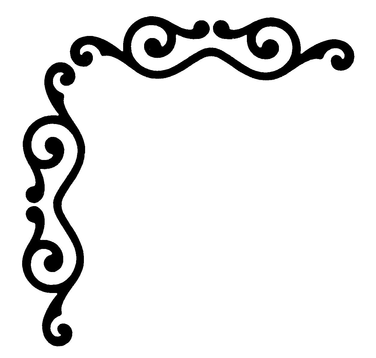 1255x1195 Esquinas De Flores Para Colorear