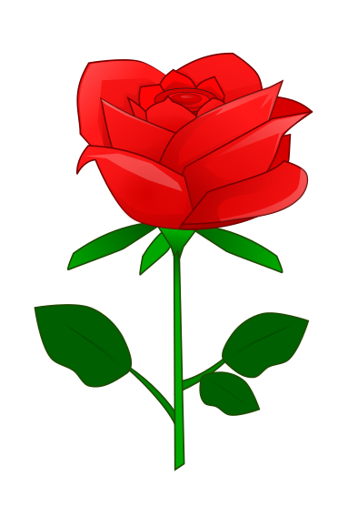 394x557 Romance Clipart Simple Rose