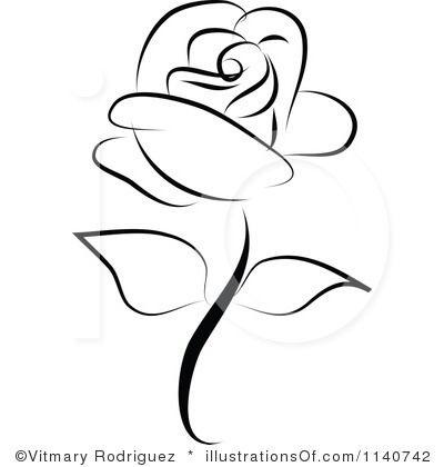 400x420 Rose Clipart Simple Rose
