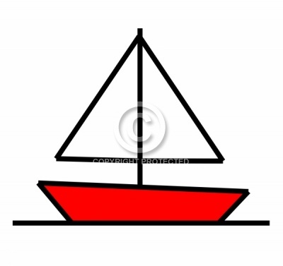 400x377 Drawn Sailboat Simple