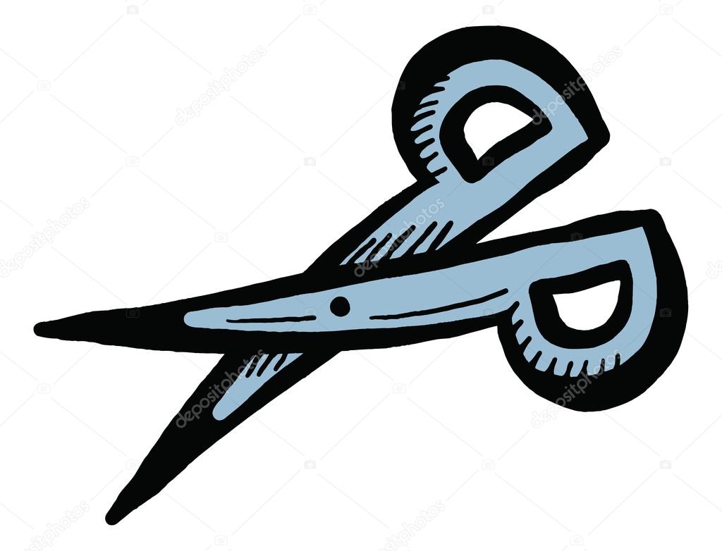 1024x782 Clip Art Pair Of Scissors. Stock Vector Prawny