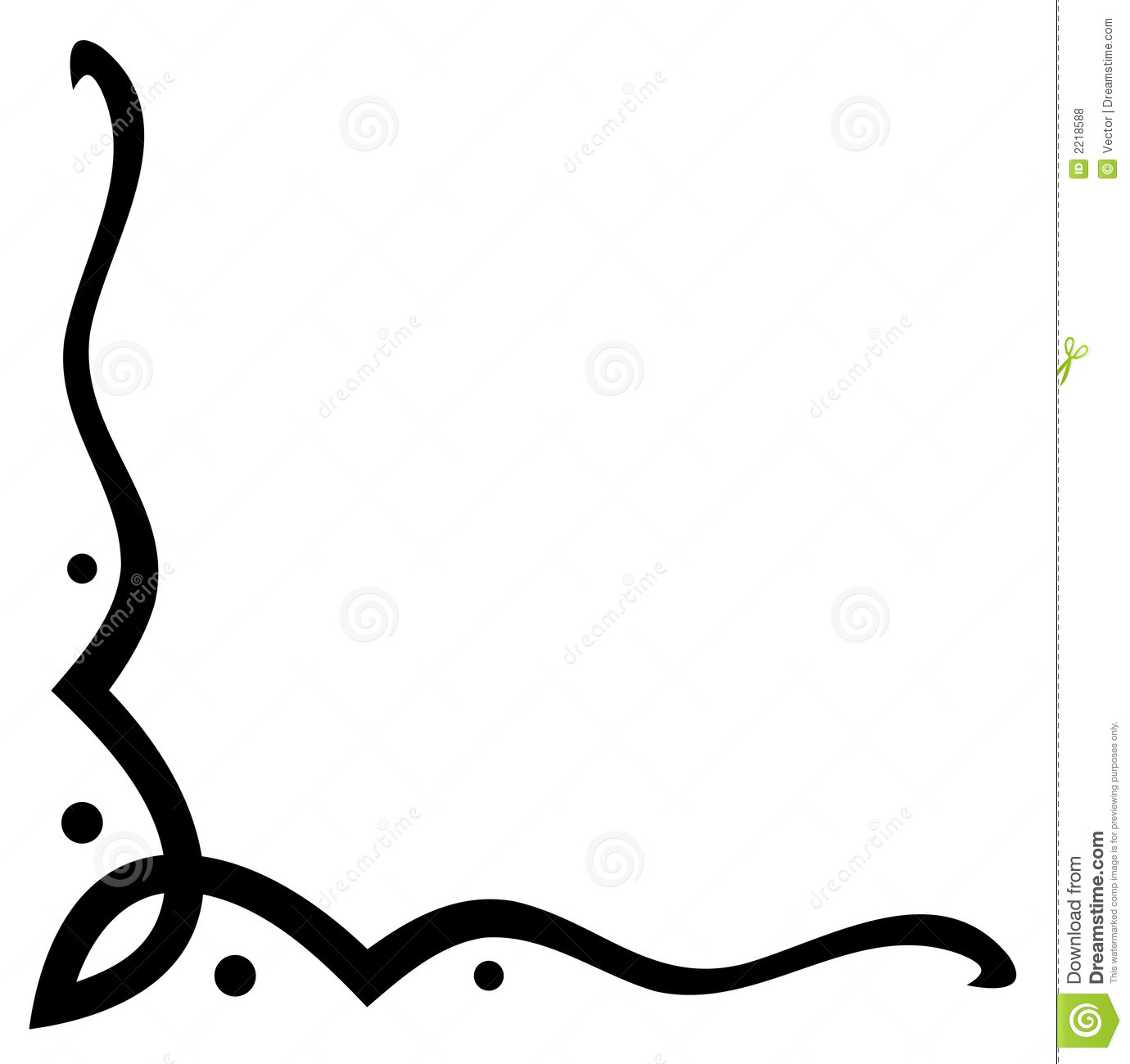 1380x1300 Corner Scroll Borders Clipart