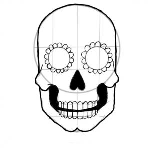 302x302 Drawn Sugar Skull Simple Sugar