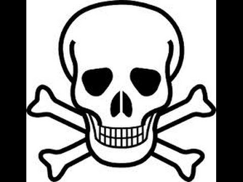 480x360 How To Draw A Skull And Crossbones {Speed Drawing} [Easy]