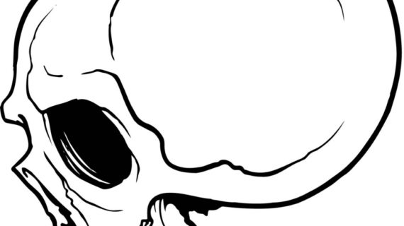 570x320 Simple Skull Drawings Easy Drawings Of Skulls Clipartsco