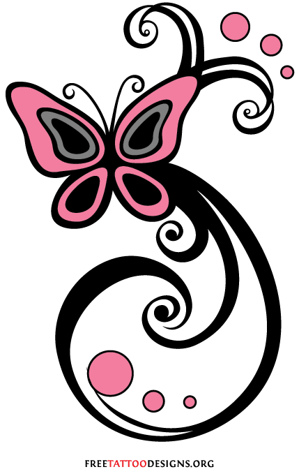 429x679 60 Butterfly Tattoos Feminine And Tribal Butterfly Tattoo Designs