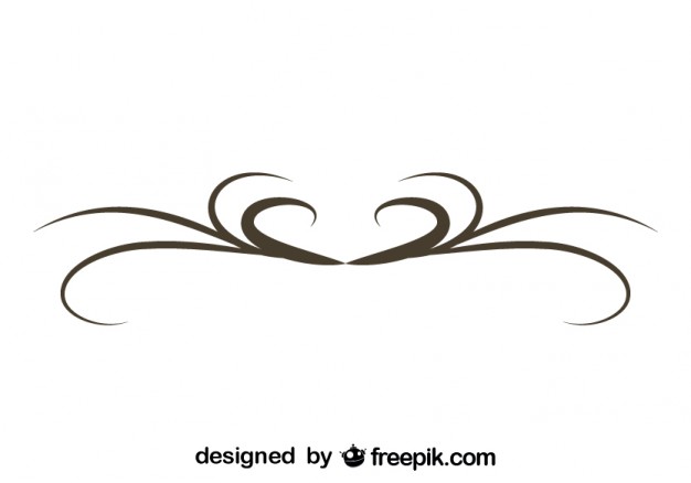 626x438 Simple Swirl Graphic Element Retro Design Vector Free Download