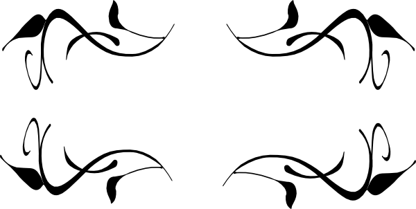 600x302 Swirls Border Clipart