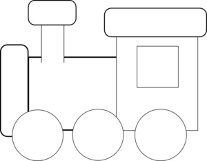 300x234 Simple Train Clipart
