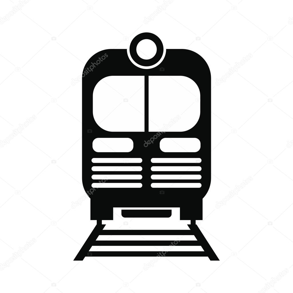1024x1024 Train Black Simple Icon Stock Vector Juliarstudio
