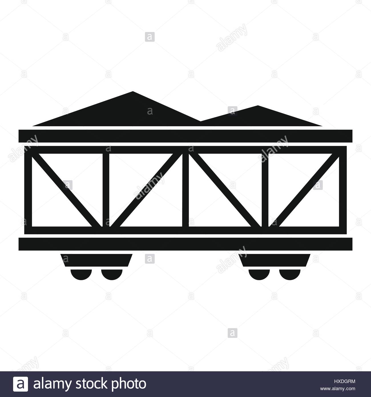 1300x1390 Train Cargo Wagon Icon, Simple Style Stock Vector Art