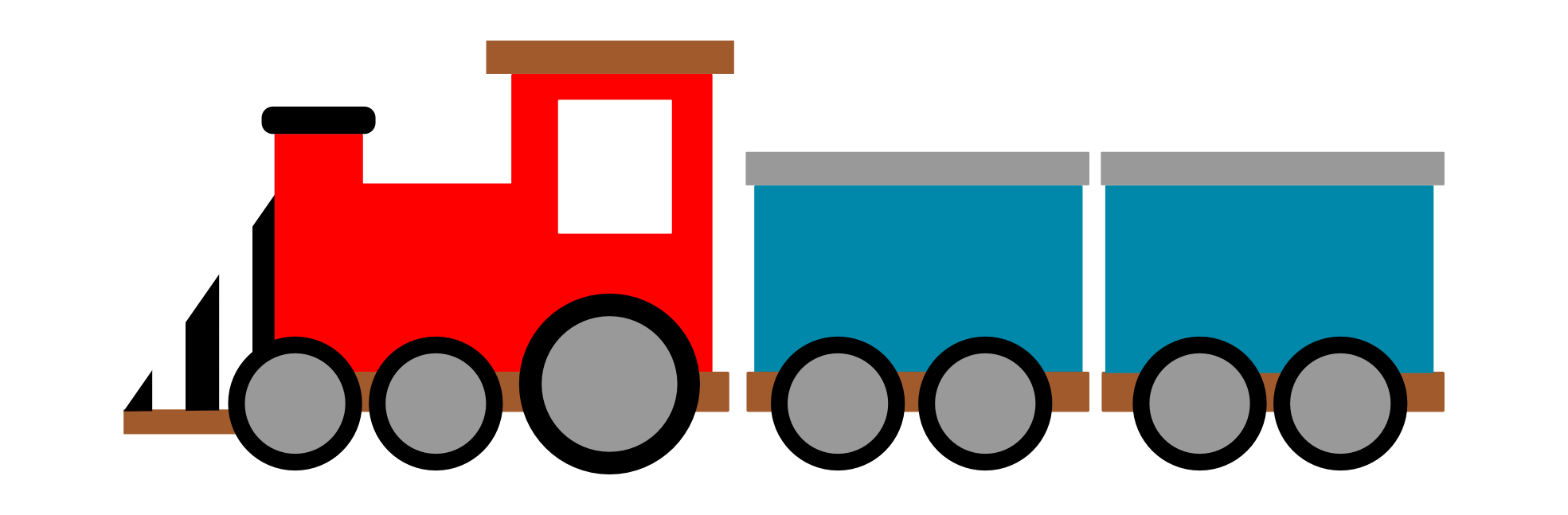 1969x647 Train Clipart Simple