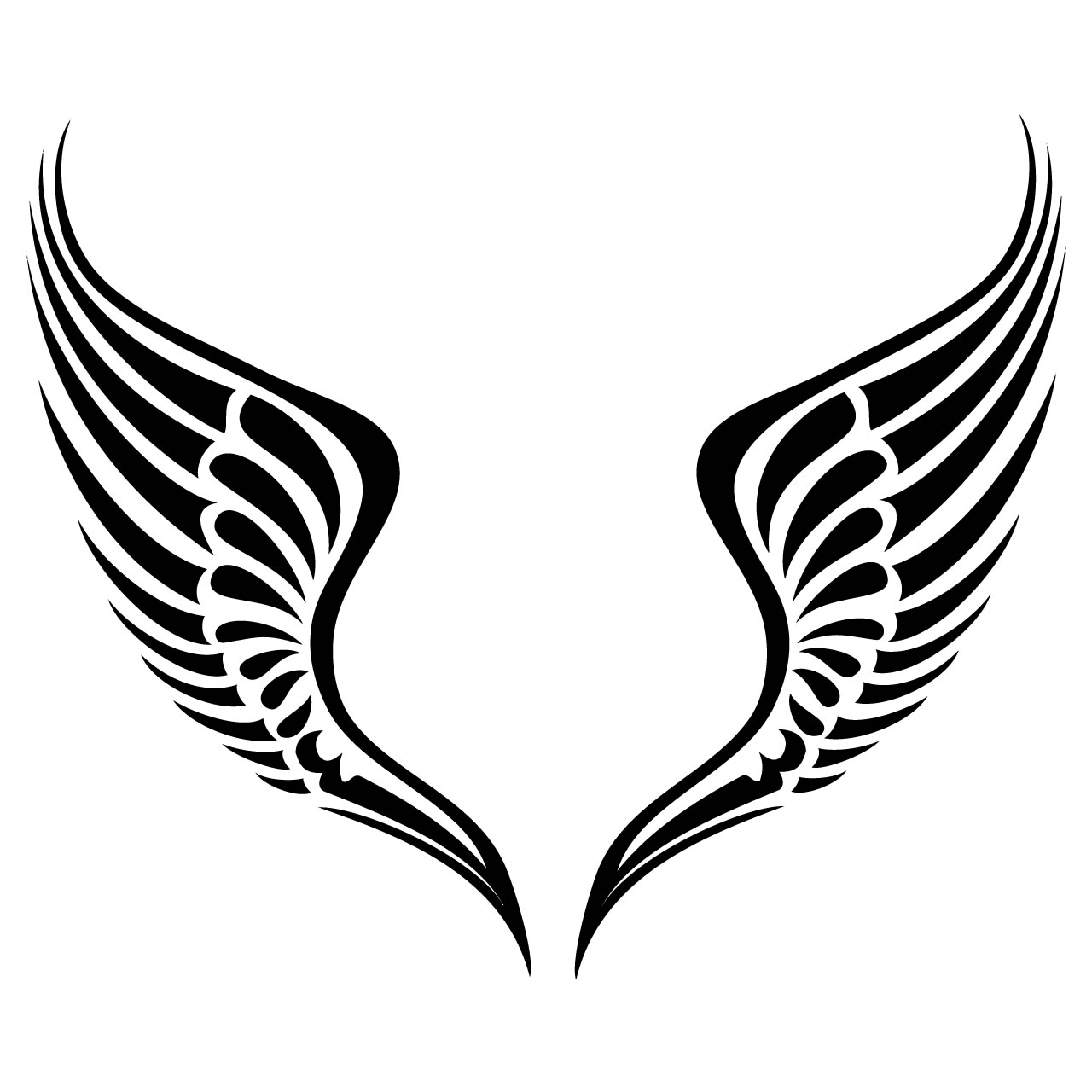1280x1280 Flying Angel Wing Clipart