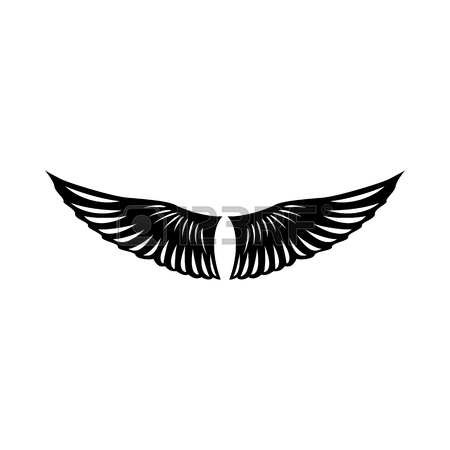 450x450 Bird Wings Icon In Simple Style On A White Background Vector