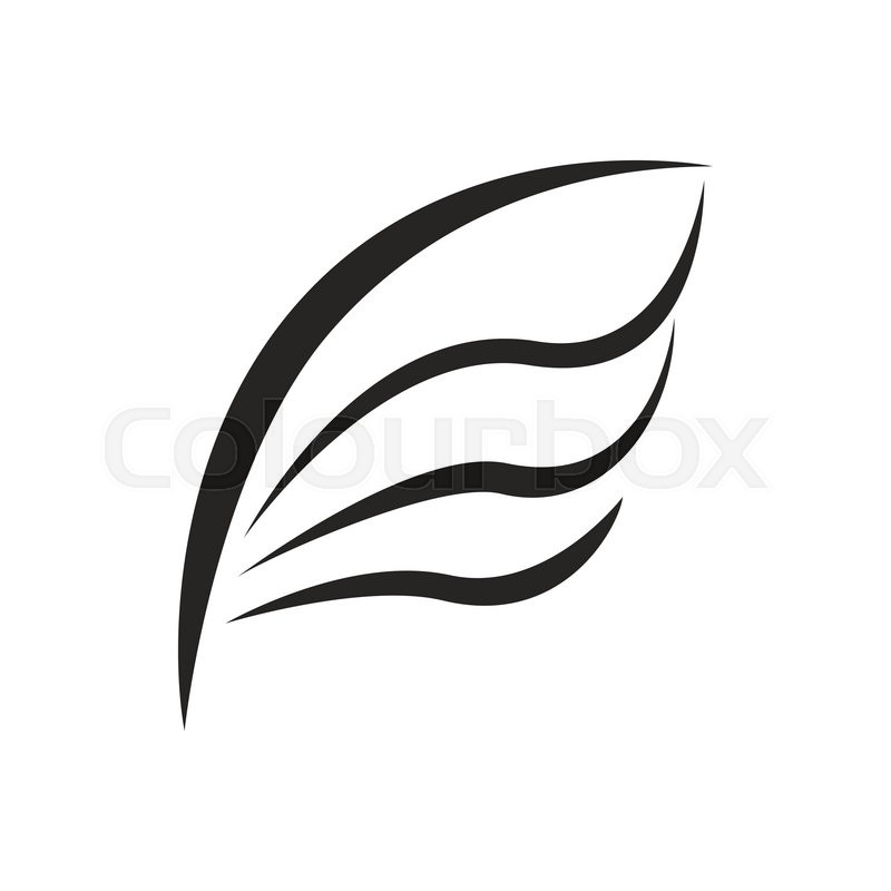 800x800 Bird Wing Icon In Simple Style Isolated On White Background