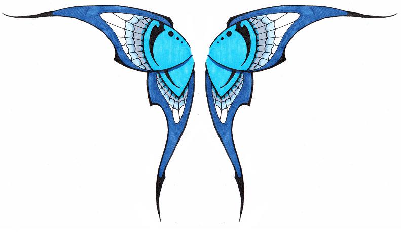 791x459 Simple Tribal Butterfly Wings By Ashes360