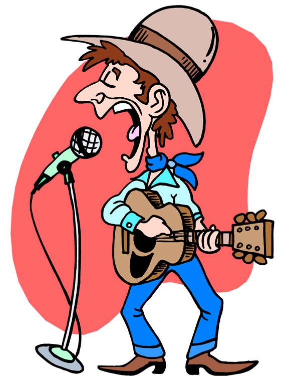 607x750 Cowgirl Clipart Singer
