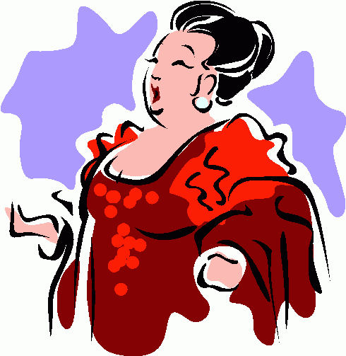 490x503 Singer Clipart Opera Singer
