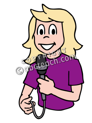 300x400 Clip Art Girl Singing Color Clipart Panda