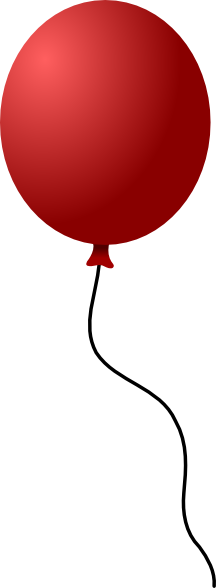216x588 Single Balloon Clip Art