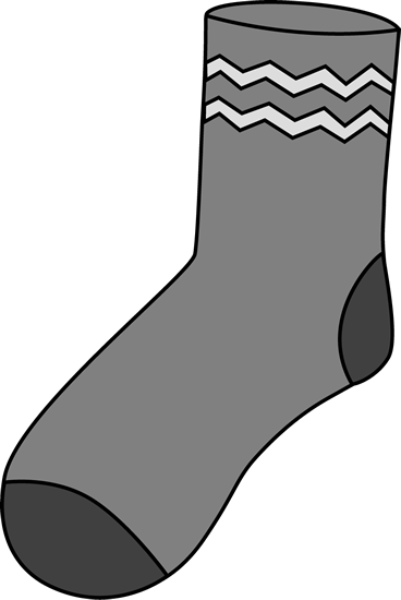 368x550 Gray Sock Clip Art