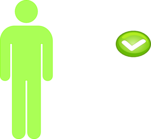297x273 Single Person Icon Light Green Clip Art