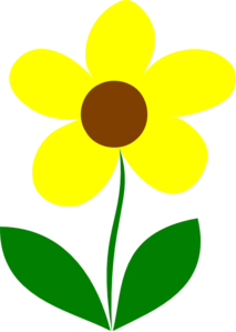 213x299 Yellow Flower Stem Clip Art