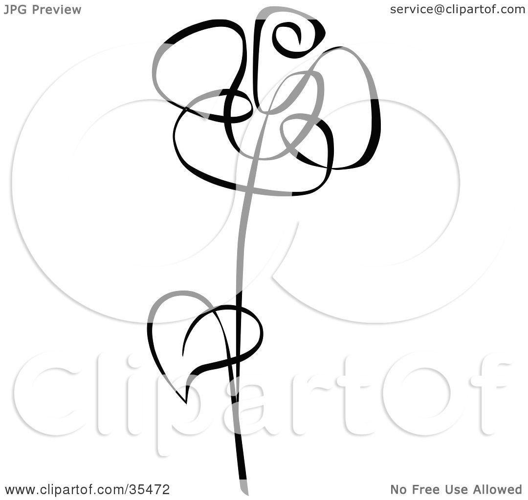 1080x1024 Hoontoidly Single Black Rose Clip Art Images