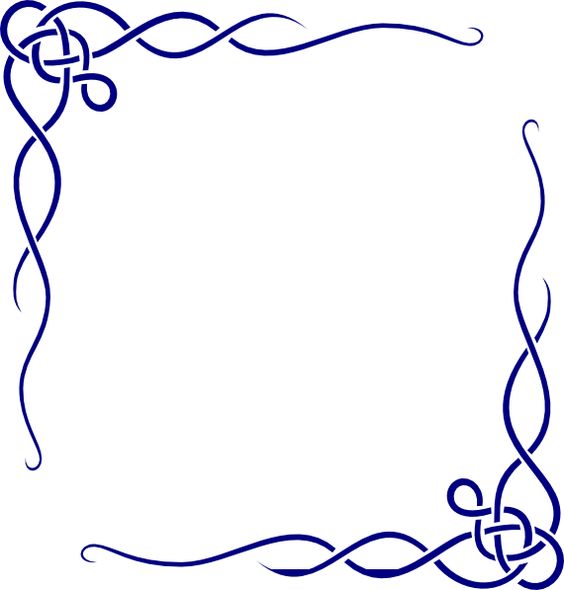 564x590 Funeral Clipart Single Line Border