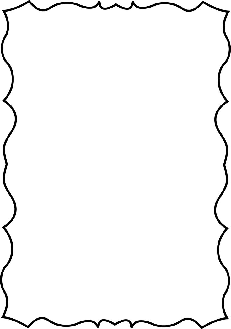 736x1048 Single Line Border Clipart Cliparts