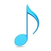 168x168 Coloured Single Music Notes