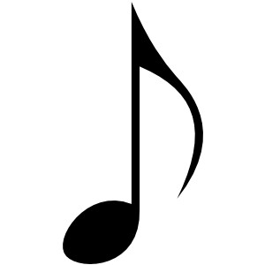300x300 Music Note Clip Art