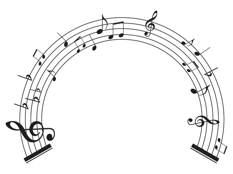 800x600 Music Notes Clipart Circle