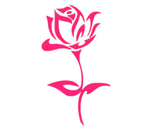 340x270 Pink Rose Clipart Long Stem